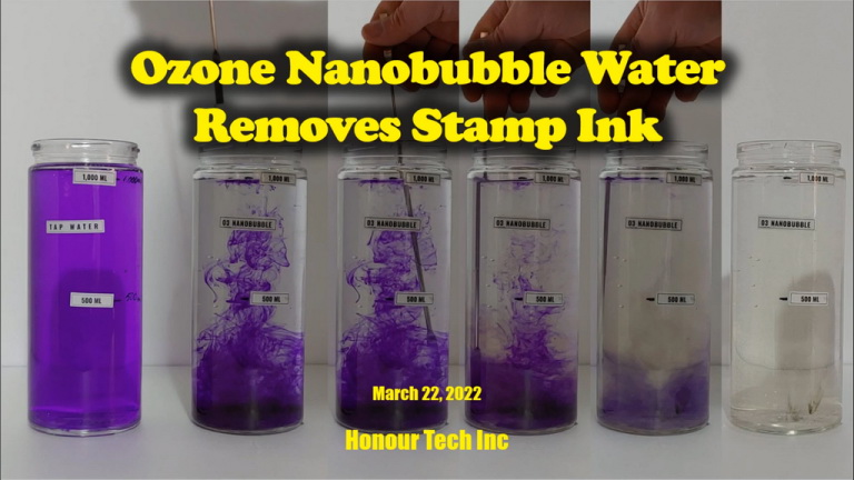 Ozone Nano bubble water