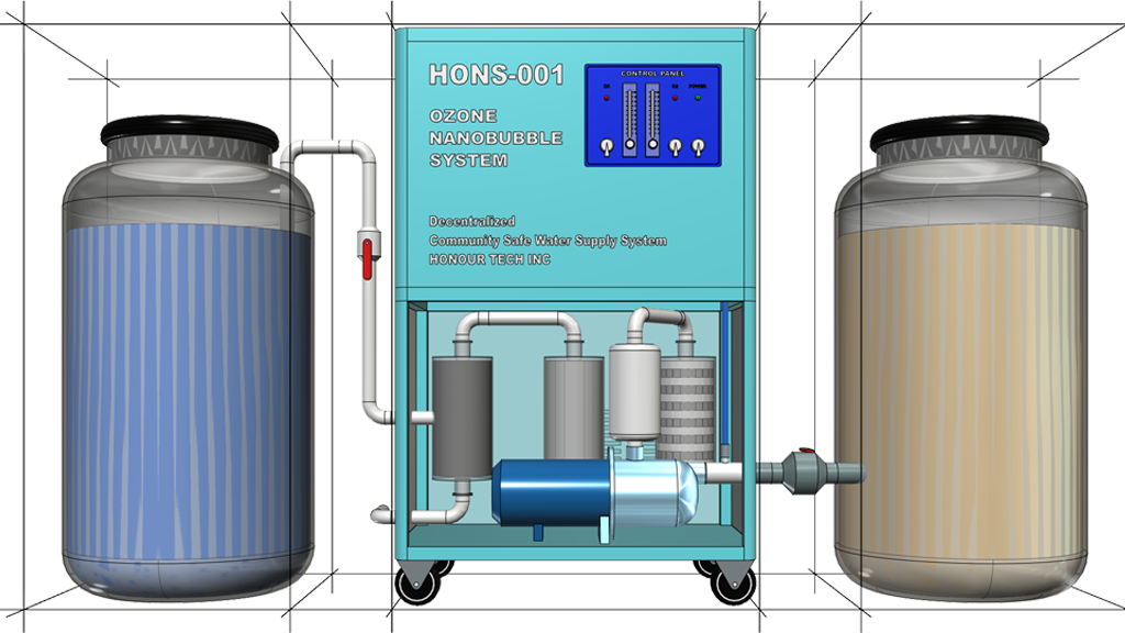 Ozone Nano Bubble System for Decentralized Drinking Water Purification