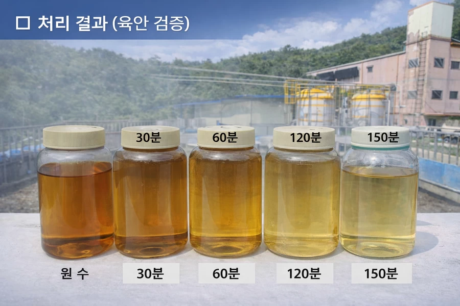 돈사 2차 처리수 내 오존 나노버블 AOP 공정 적용에 따른 색도 변화 실증