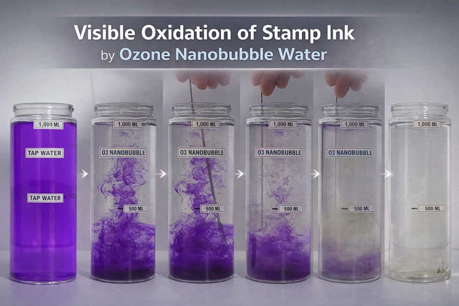 오존 나노버블을 이용한 유성 잉크 성분 산화 및 탈색 과정 실증